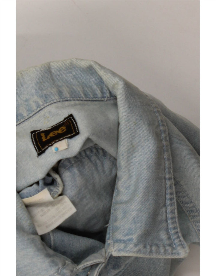 Женский джинсовый жилет LEE UK 14, большой синий хлопок