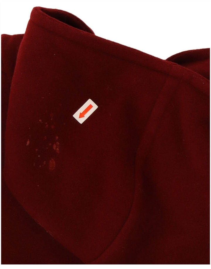 Винтажный женский дафлкот с капюшоном IT 52 2XL, красная шерсть