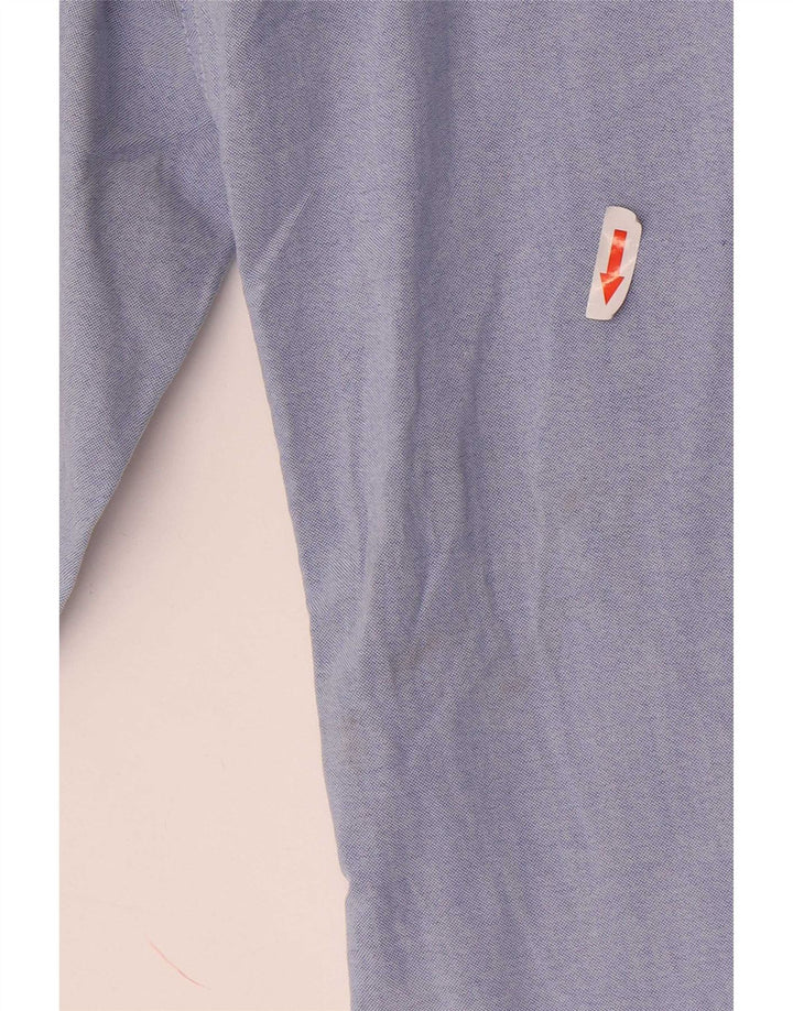 Мужская рубашка Chaps, размер 17 1/2 XL, синяя хлопковая