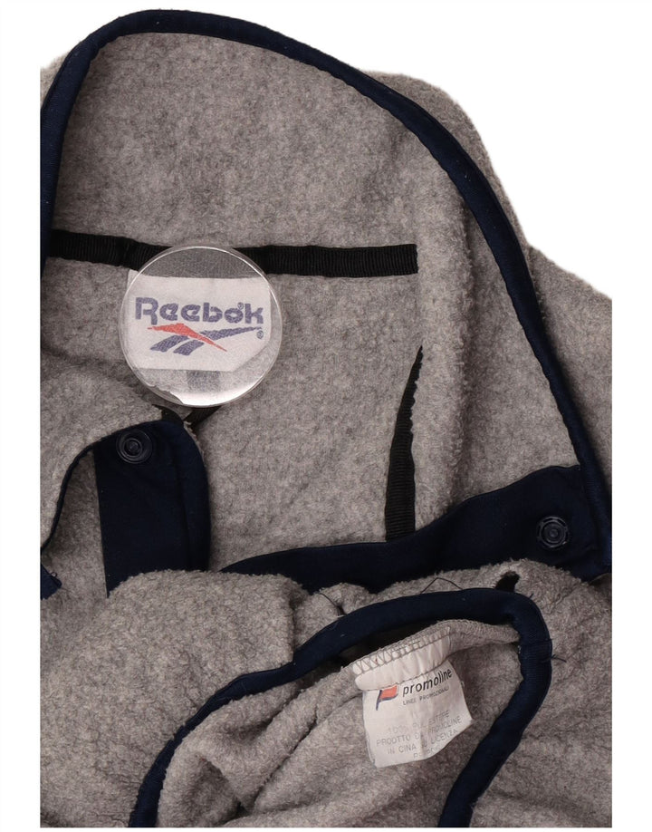 Мужской флисовый джемпер Reebok XL, серый полиэстер
