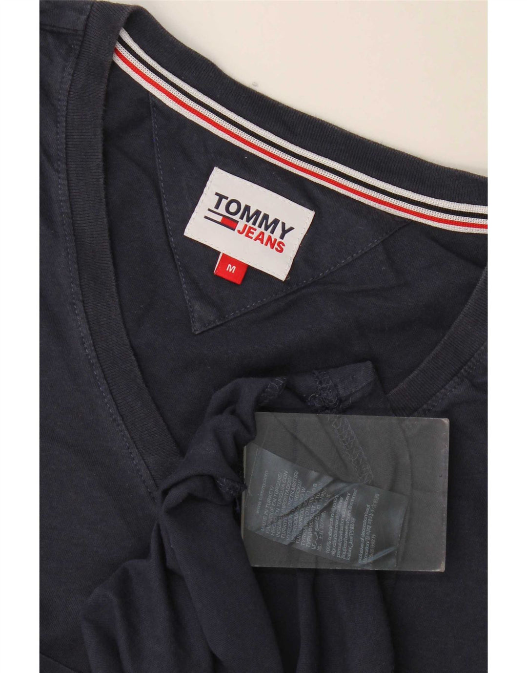 Мужская футболка Tommy Hilfiger, средний темно-синий хлопок