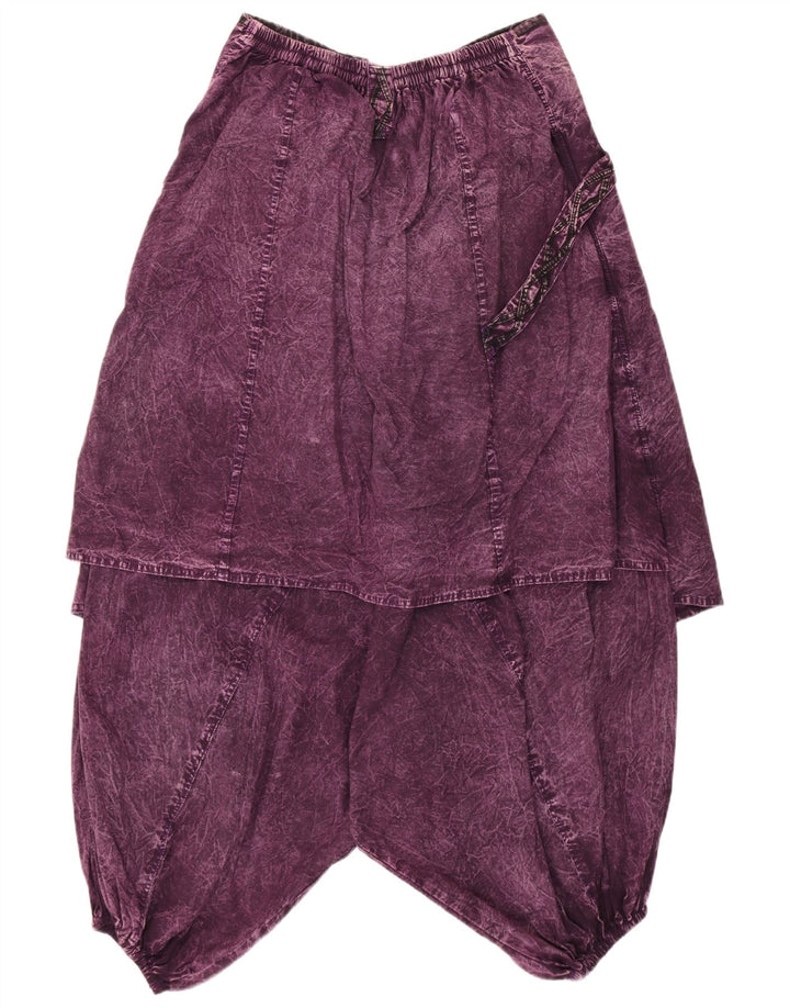 ВИНТАЖНЫЕ женские брюки-шаровары UK 14 Medium W30 L18 Фиолетовые