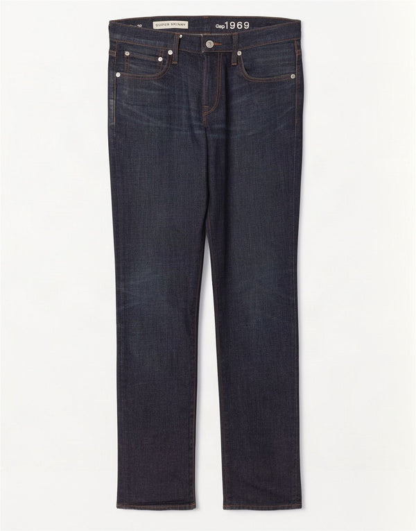 Gap Mens Super Skinny Jeans W30 L32 Navy Blue Cotton