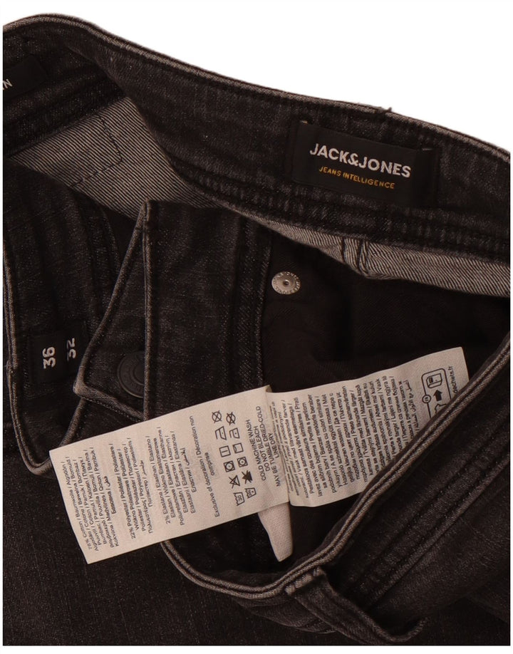 Мужские узкие джинсы Jack & Jones GLENN W36 L32, серый хлопок