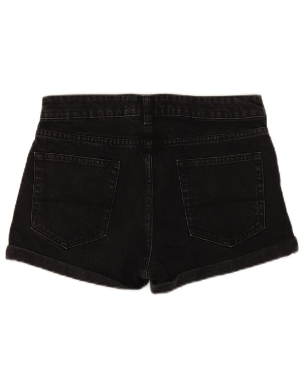 Женские джинсовые шорты Jack Wills UK 8, маленькие W28, черные, хлопковые