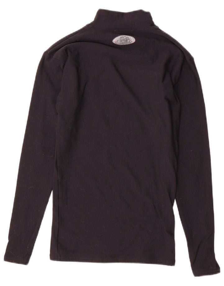 Женский топ с длинным рукавом Under Armour UK 10, маленький черный нейлон