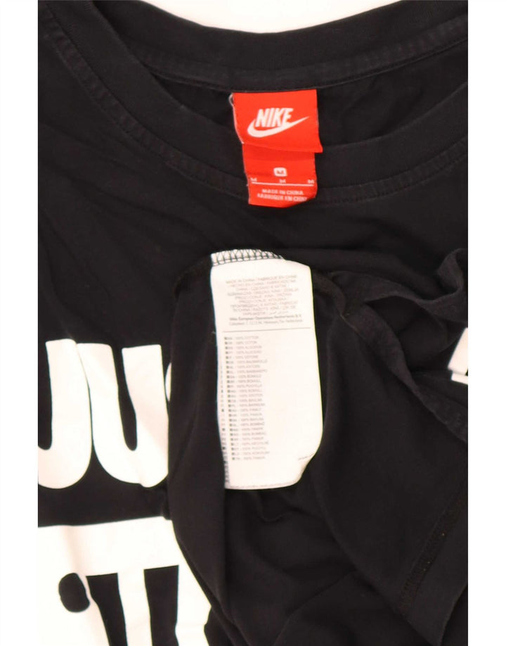 Мужской жилет с рисунком Nike, средний черный, хлопок с цветными блоками