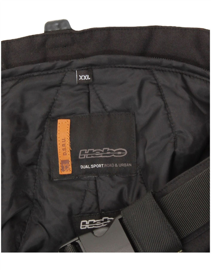 ВИНТАЖНЫЕ мужские мотобрюки 2XL W40 L33, черный нейлон