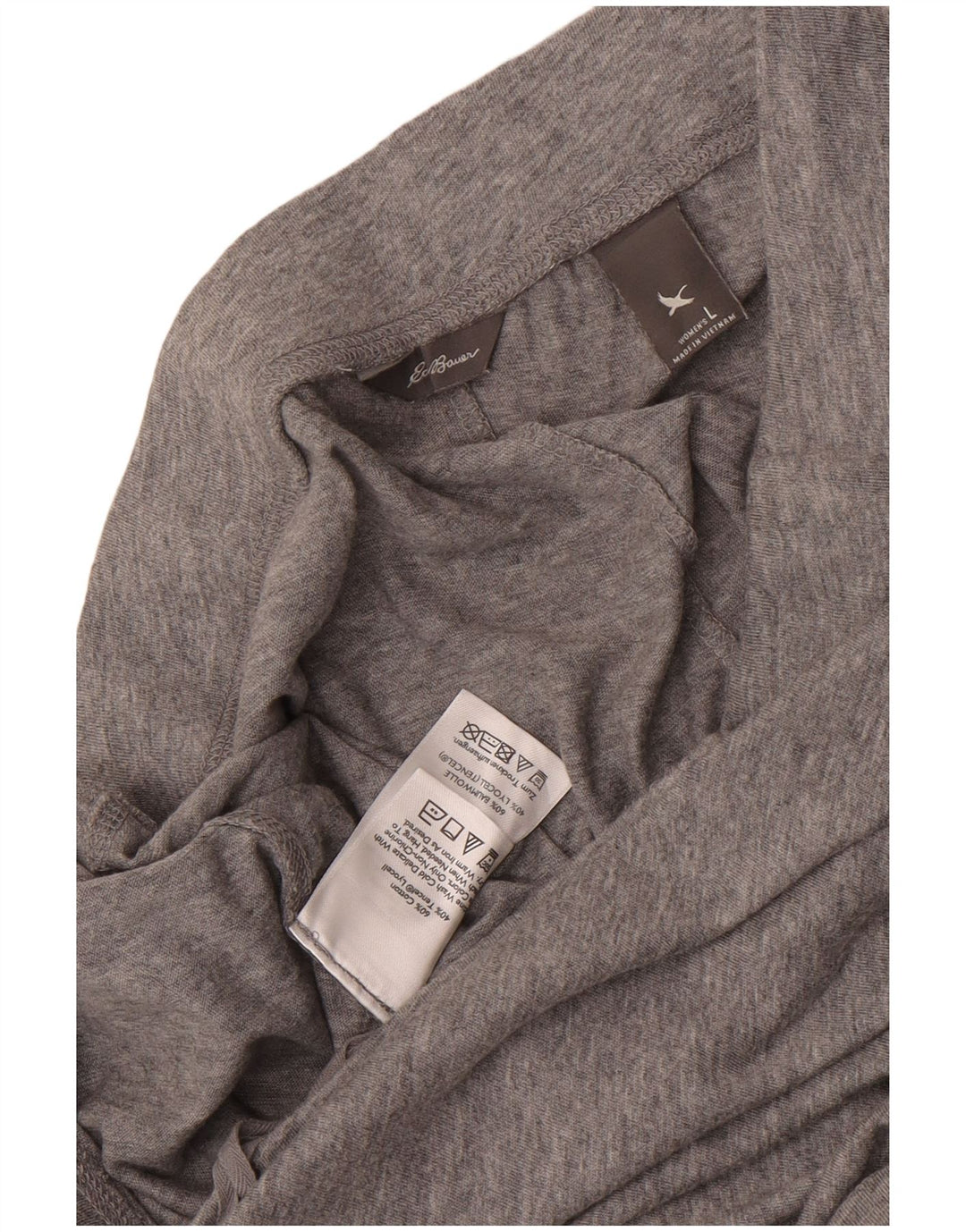 Женская макси-юбка Eddie Bauer, большая, W36, серый хлопок с крапинками