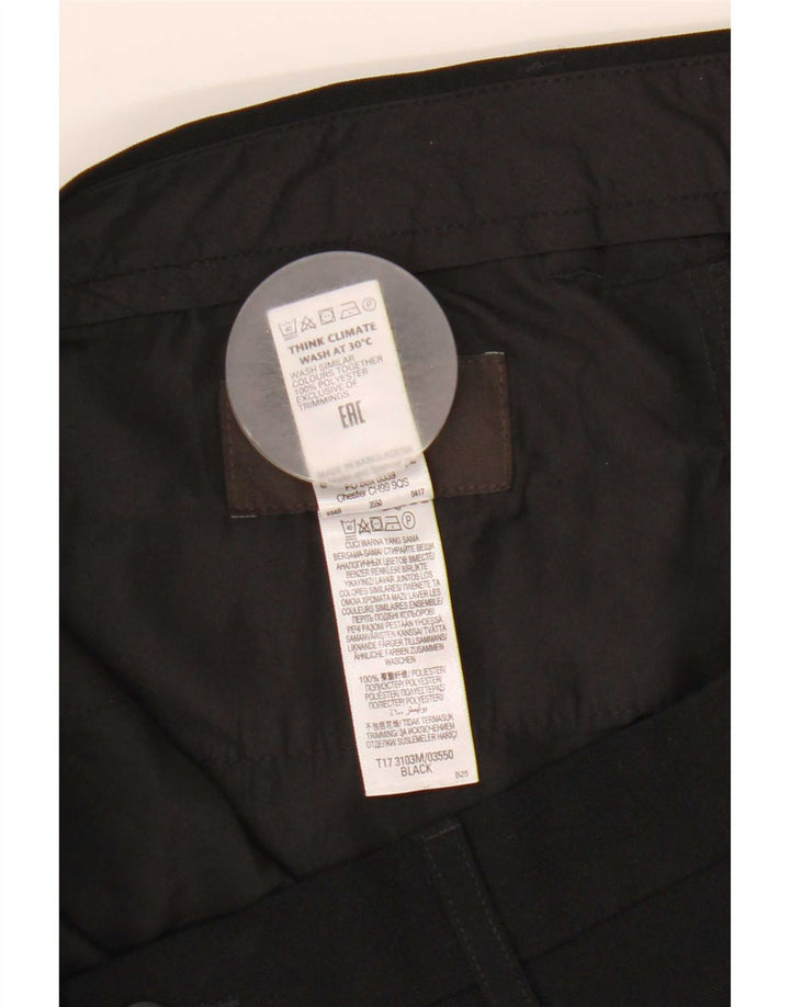 Мужские брюки-чиносы Marks & Spencer W34 L31 черного цвета из полиэстера