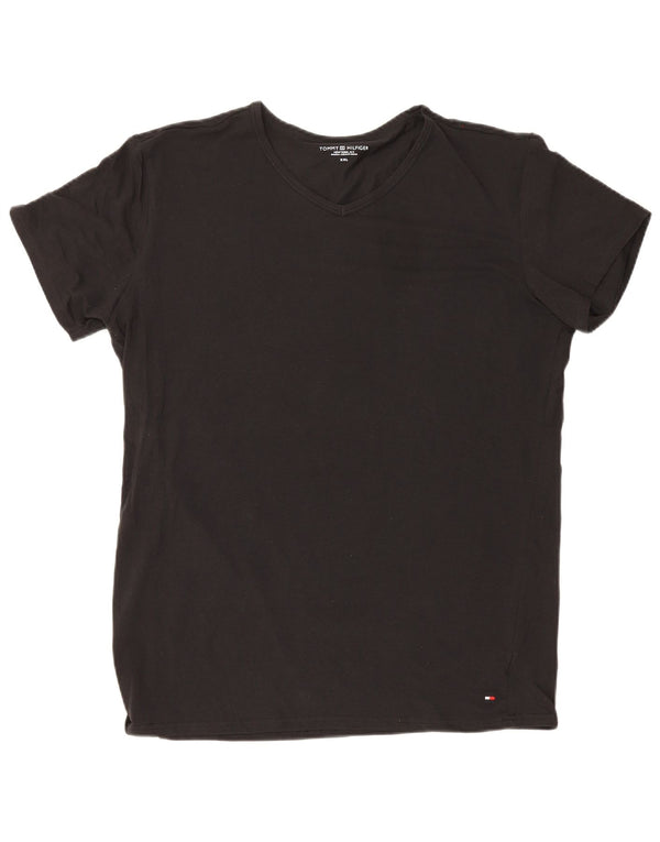 Мужская футболка Tommy Hilfiger 2XL, черный хлопок