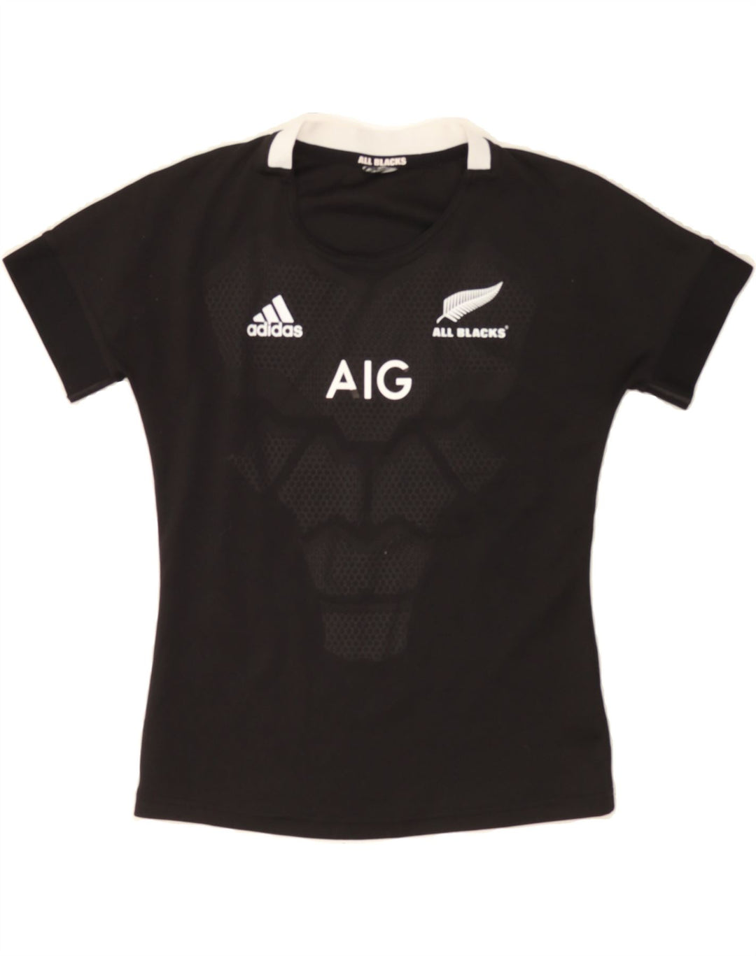 ADIDAS Womens Graphic T-Shirt Top UK 12 Medium Black Vintage Adidas and Second-Hand Adidas from Messina Hembry 
