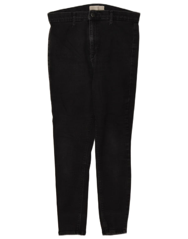 Женские джинсы скинни Topshop W32 L27, черный хлопок