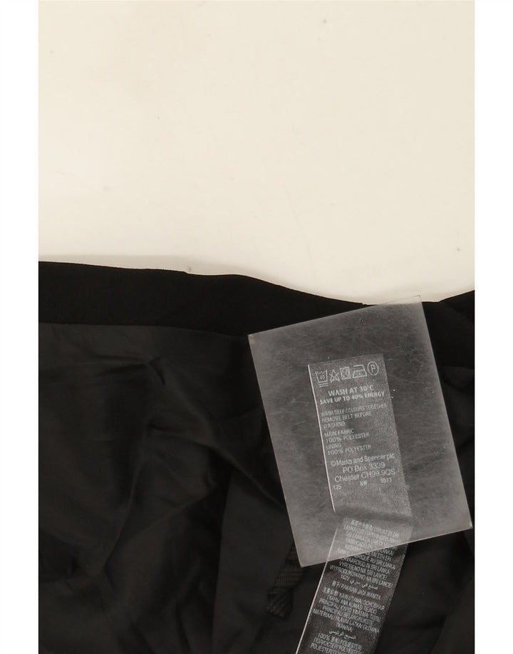 Женская юбка-трапеция Marks & Spencer UK 20 2XL W40, черный полиэстер