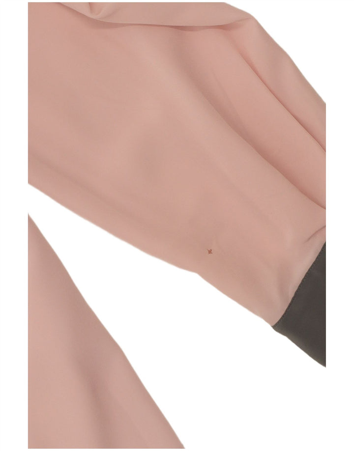 Женская блузка-рубашка Frankenwalder EU 42, большой розовый полиэстер с цветными блоками