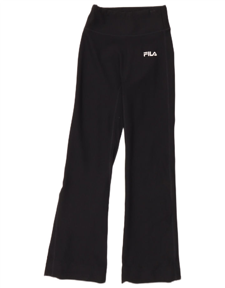 Женские спортивные брюки Fila UK 10, маленькие черные нейлоновые