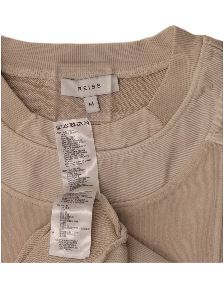 Женский свитер REISS UK 14, средний бежевый, хлопок