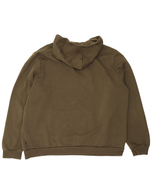 Мужской джемпер с капюшоном PUMA 2XL, цвет хаки, хлопок