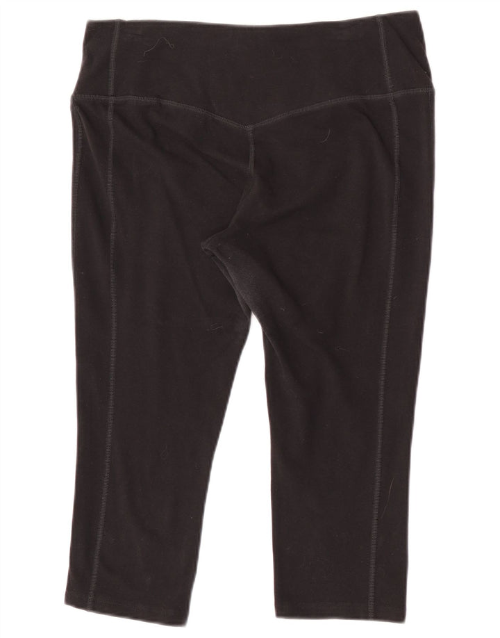 Женские леггинсы-капри Nike Dri Fit UK 14, большие черные