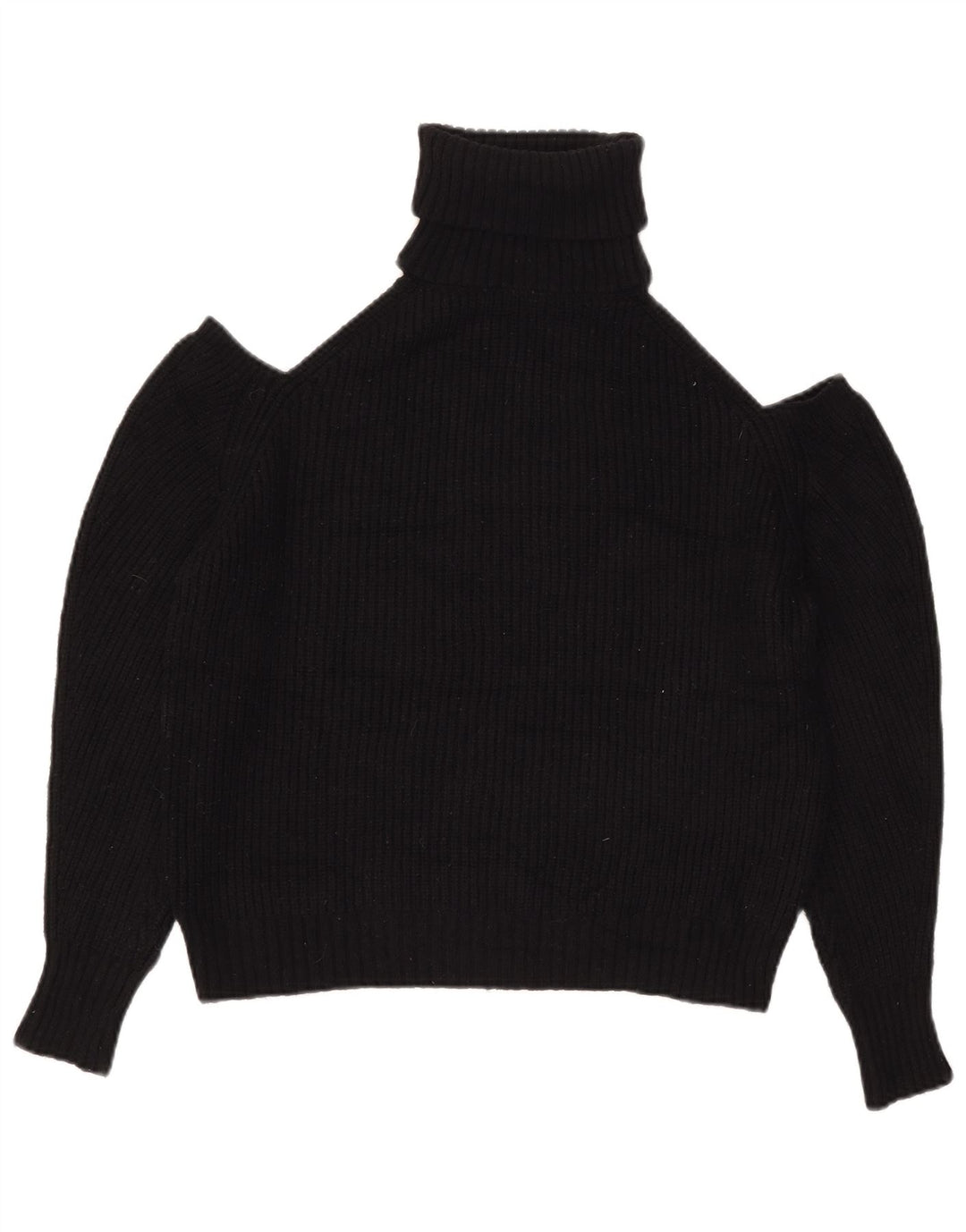 Женский джемпер с открытыми плечами Zara UK 14, средний черный