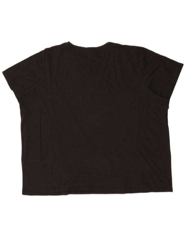 Женская футболка оверсайз Levi's Top UK 22 3XL, черный хлопок