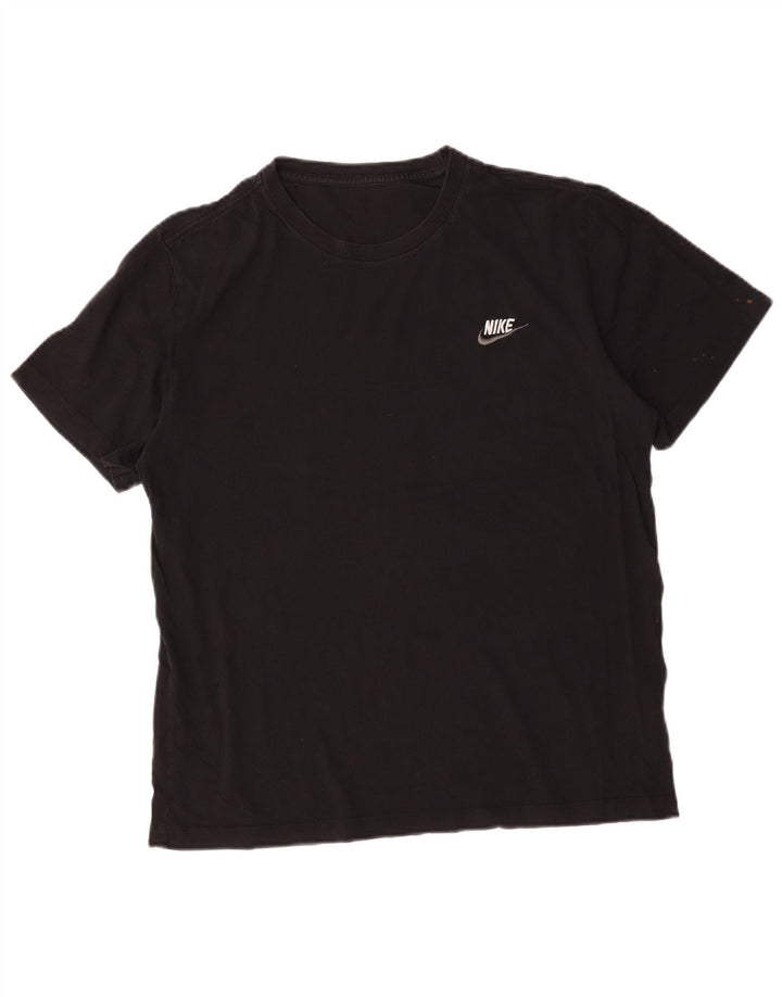 Мужская футболка Nike, большой черный хлопок