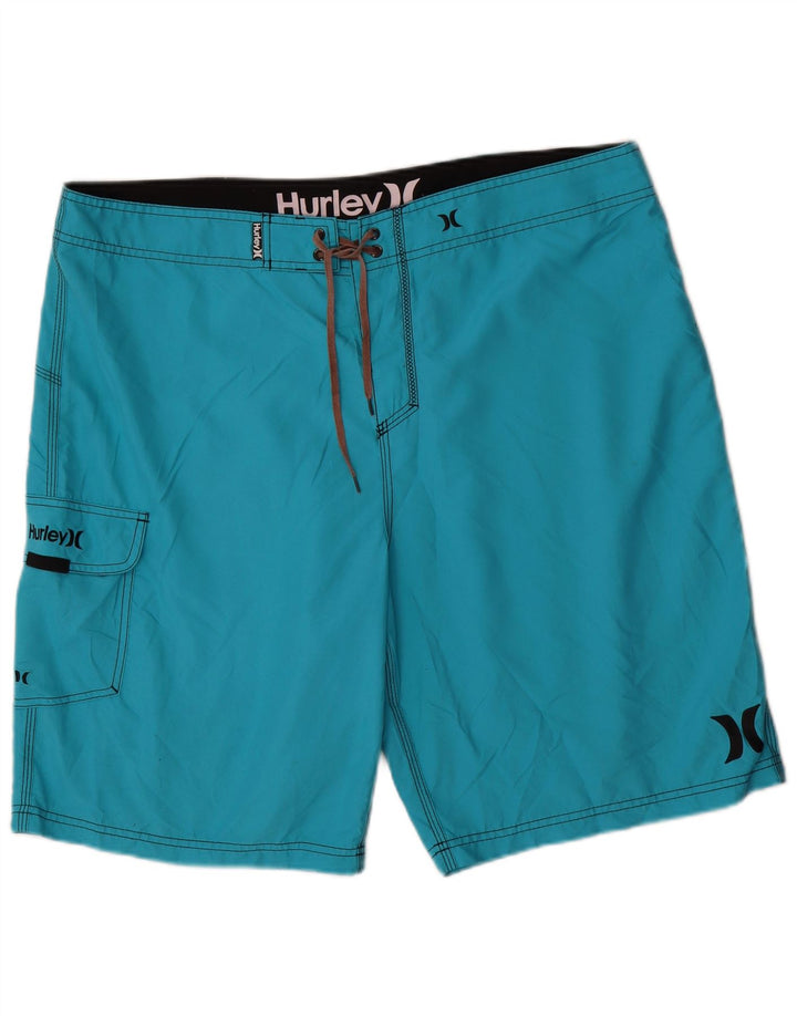 Мужские шорты для плавания Hurley XL, синие, полиэстер