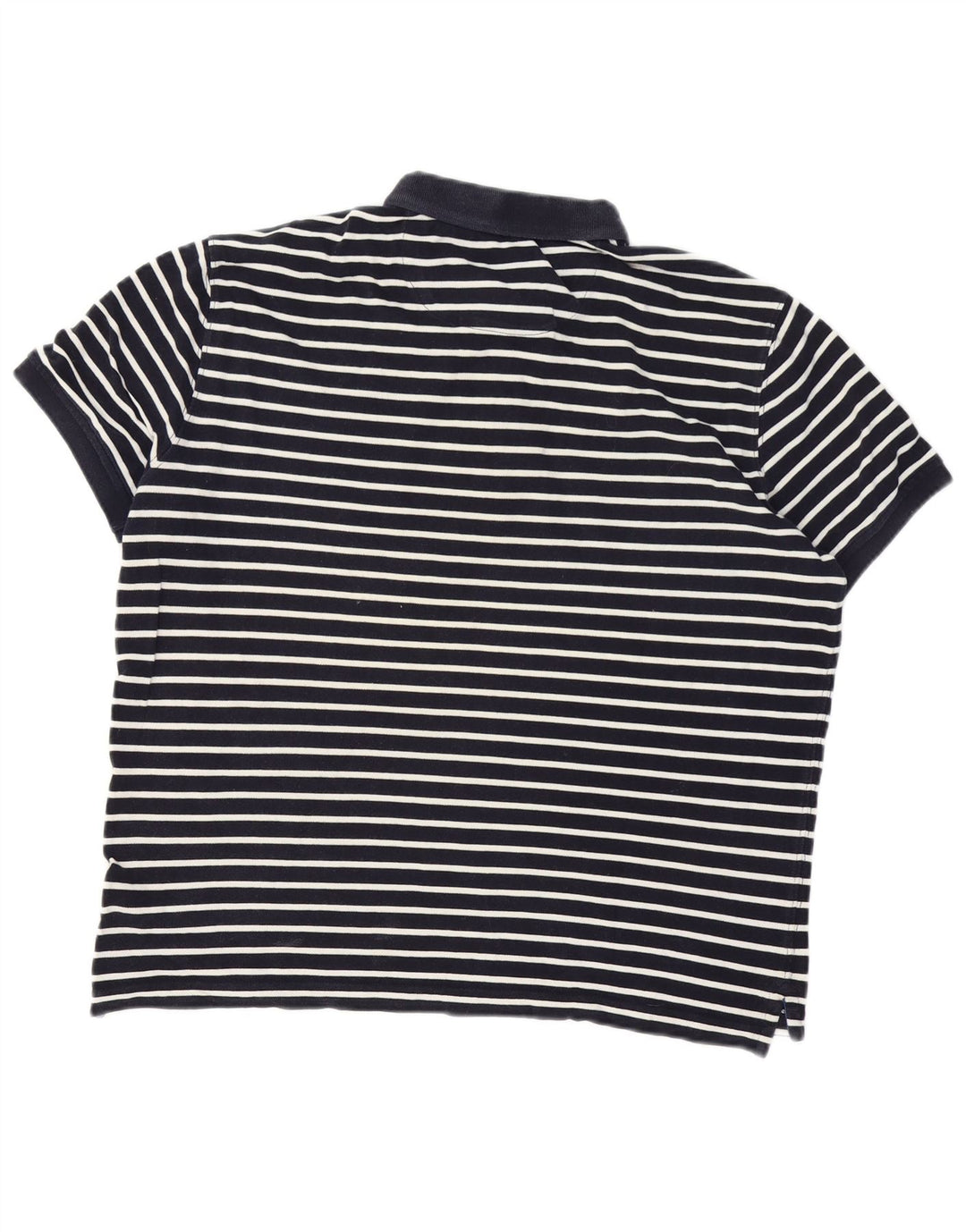 Мужская рубашка-поло Massimo Dutti, большая темно-синяя полоска