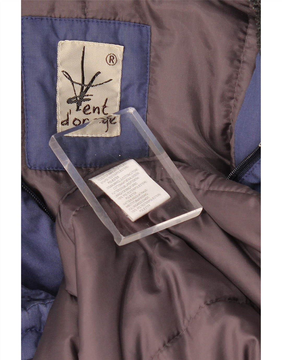 ВИНТАЖНАЯ женская ветровка UK 20 2XL Темно-синий полиэстер