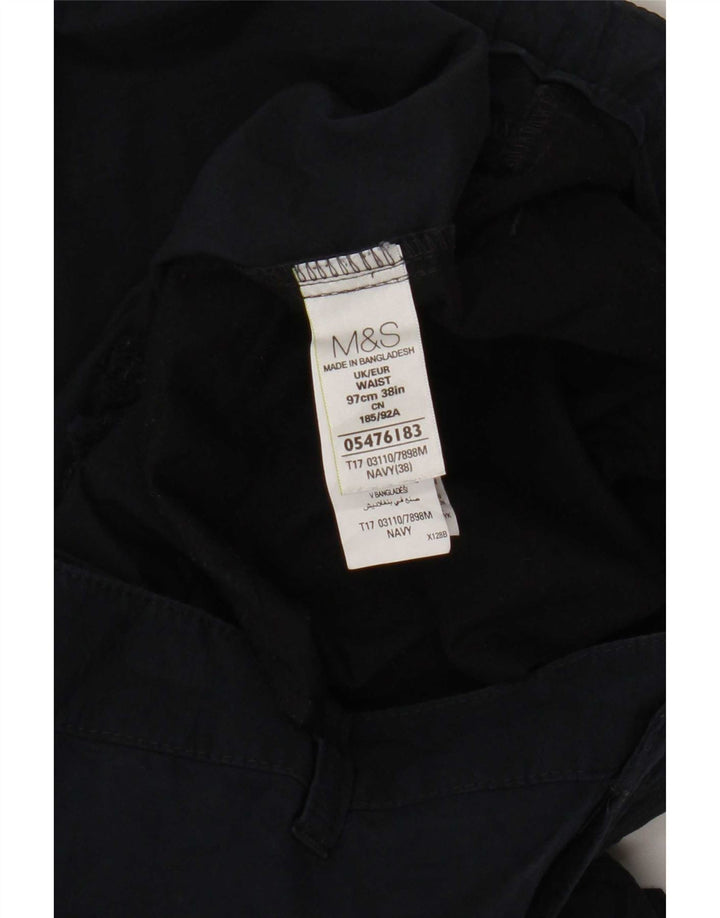 Мужские шорты карго Marks & Spencer W38 XL темно-синие, хлопок