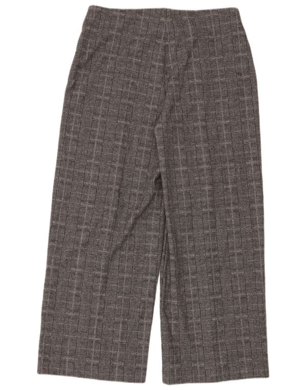 Marks & Spencer Womens High Waist Casual Trousers UK 14 Large W34 L30 Grey
