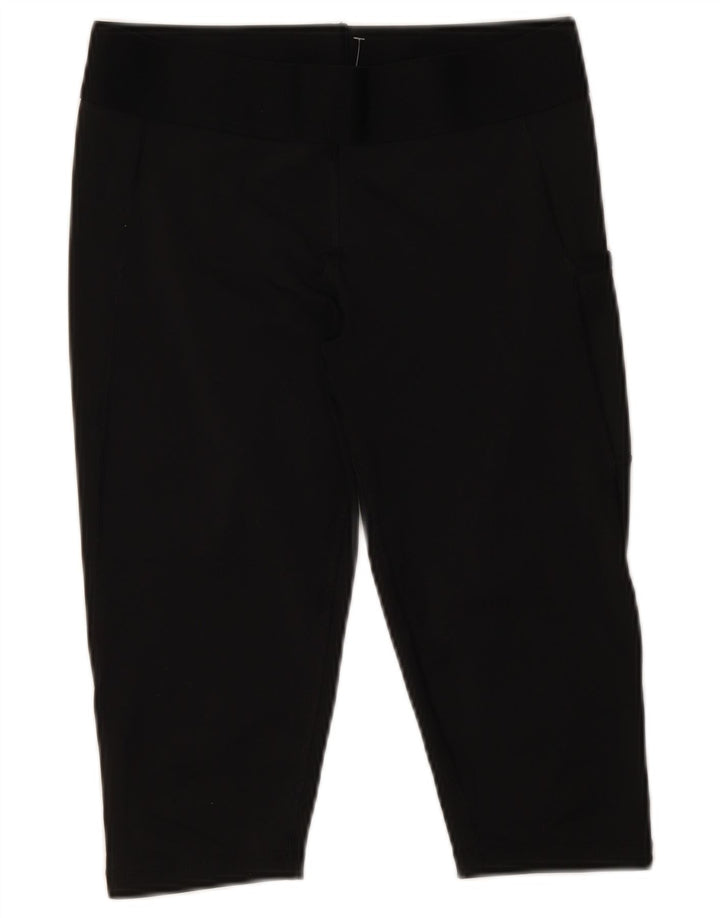 Женские леггинсы-капри ADIDAS UK 12/14, средние, черные