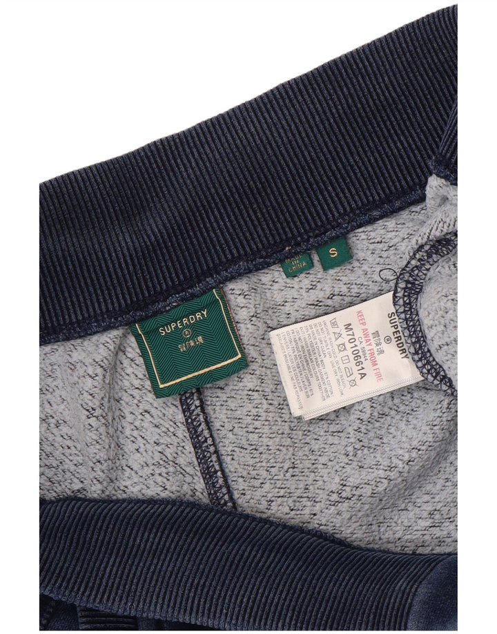 Мужские спортивные брюки Superdry, брюки для бега, маленький темно-синий, полиэстер