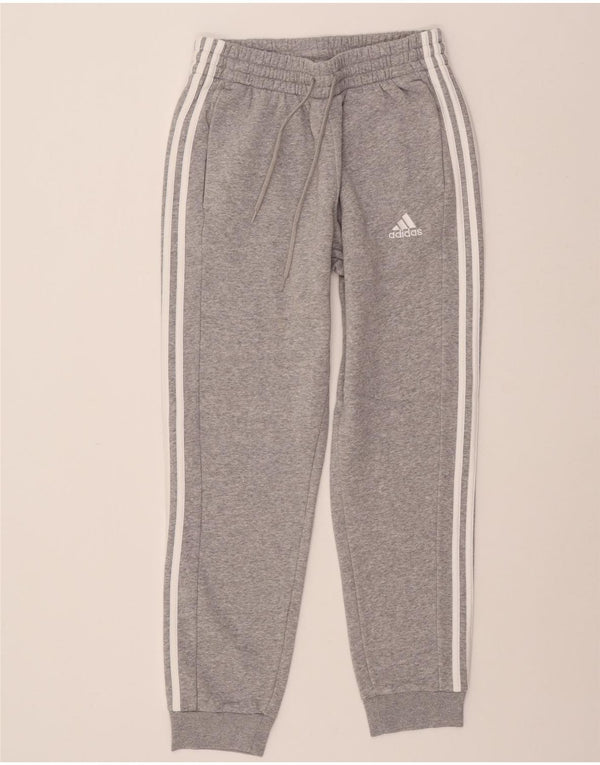 Женские спортивные брюки ADIDAS Joggers UK 14, средний серый хлопок