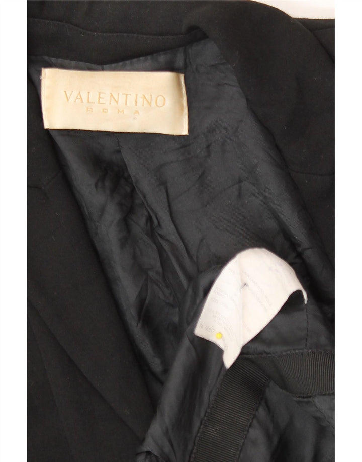 Женский открытый пиджак Valentino Roma UK 4 XS, черная шерсть