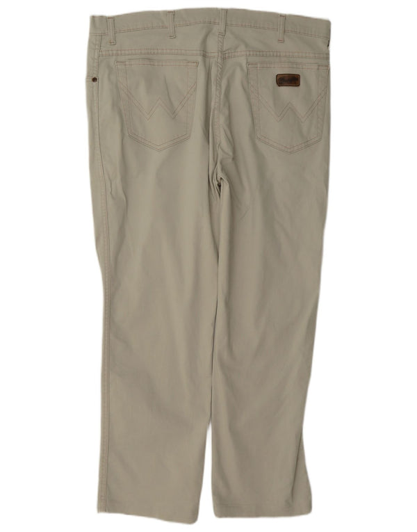 Мужские прямые повседневные брюки Wrangler W38 L28 бежевого цвета, хлопок