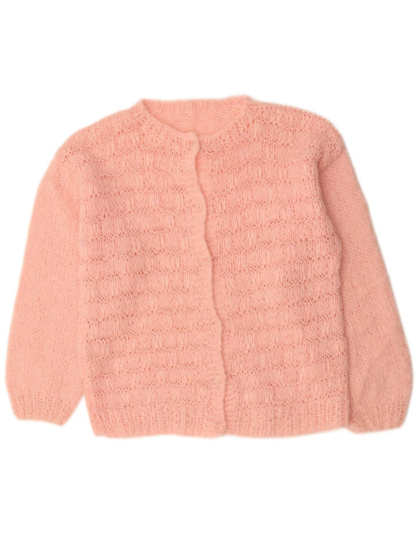 ВИНТАЖНЫЙ женский кардиган-свитер UK 18 XL, розовый акрил