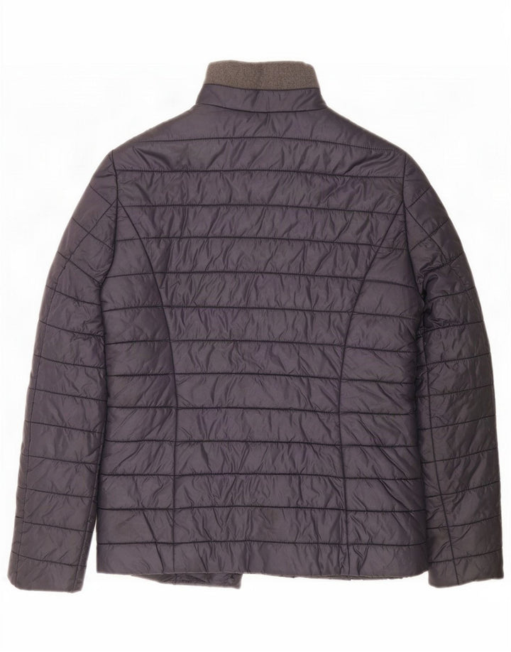 Женская стеганая куртка Gerry Weber UK 14, большой размер, темно-синий, полиэстер