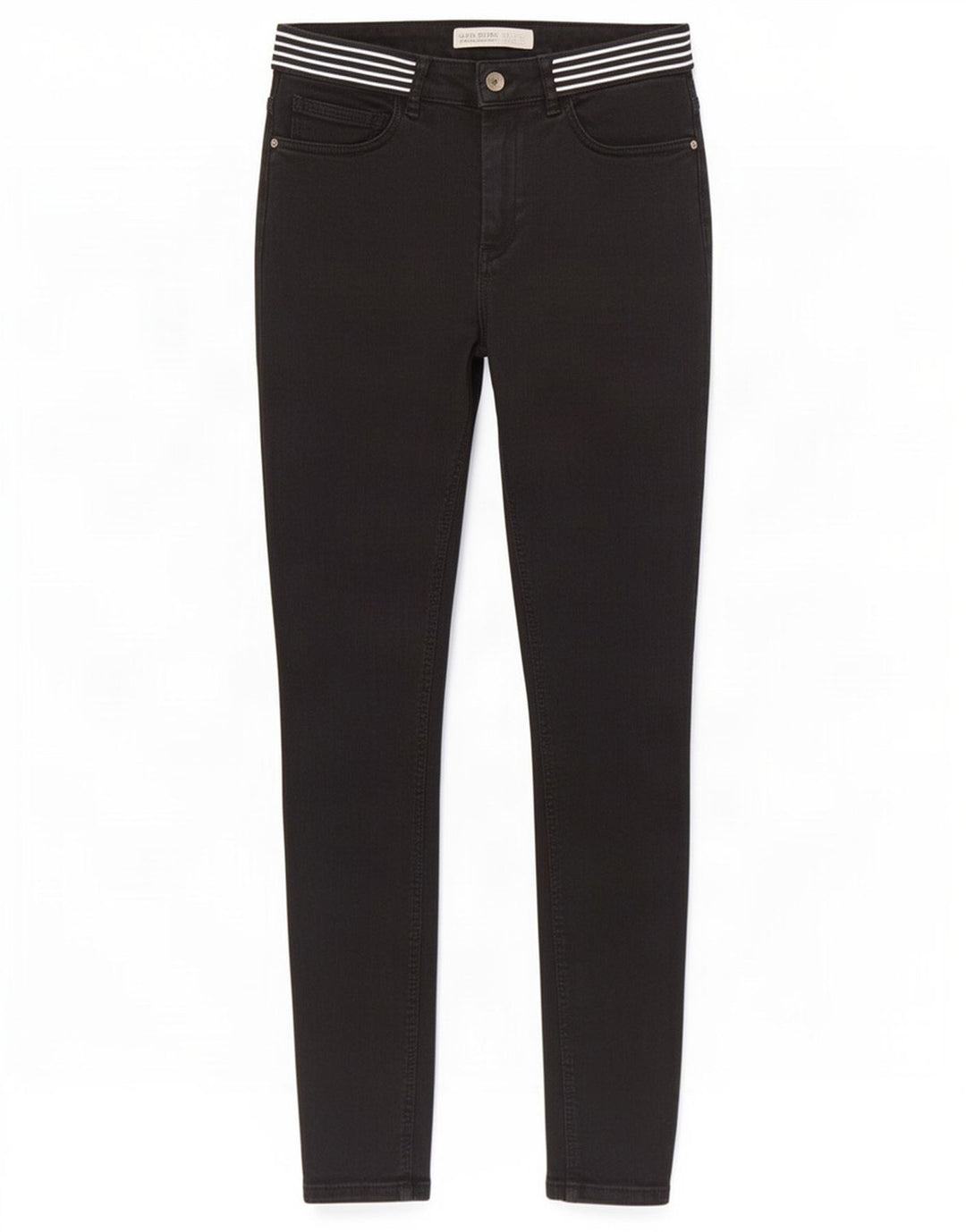 Женские узкие джинсы Zara EU 38, маленькие W28 L27, черные