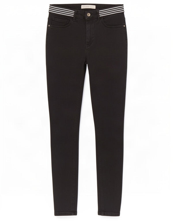 Женские узкие джинсы Zara EU 38, маленькие W28 L27, черные