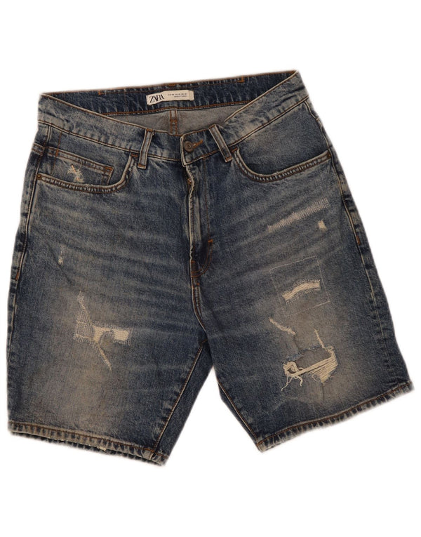 Мужские джинсовые шорты Zara EU 40 Medium W31, синие, хлопок