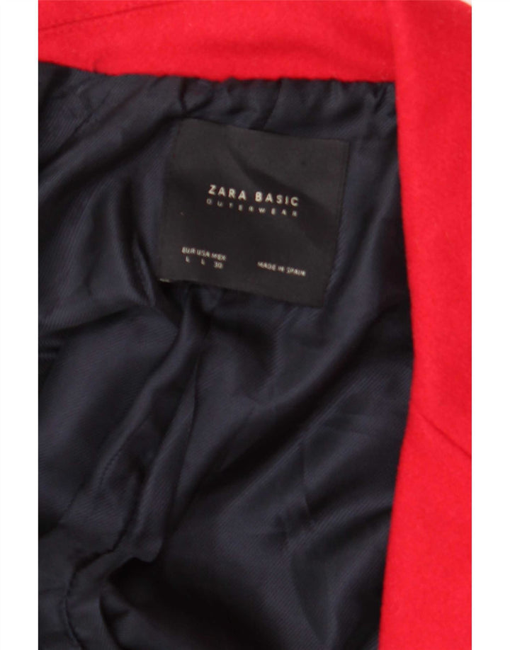 Женское пальто Zara UK 16, большое красное