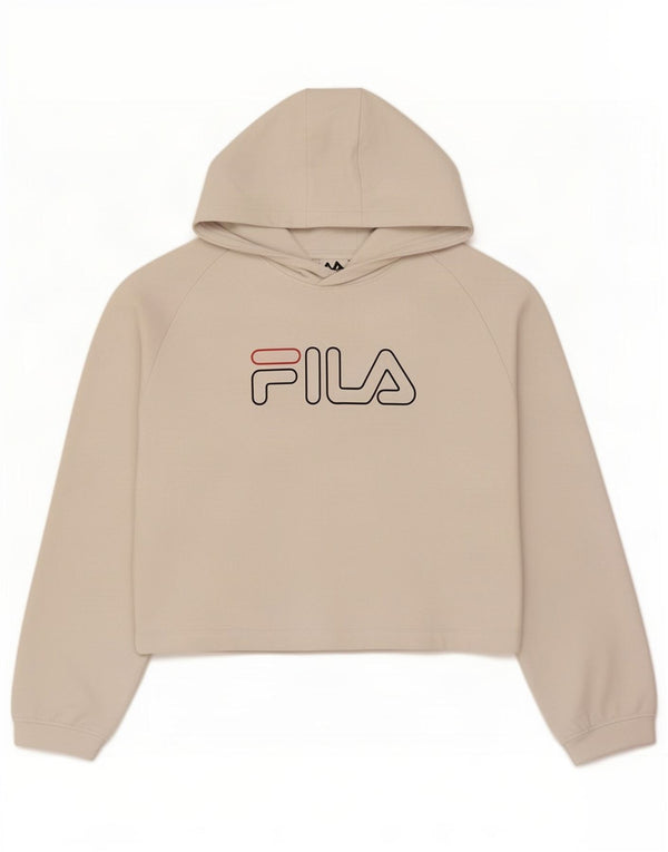 Джемпер с капюшоном Fila для девочек 13-14 лет, белый хлопок