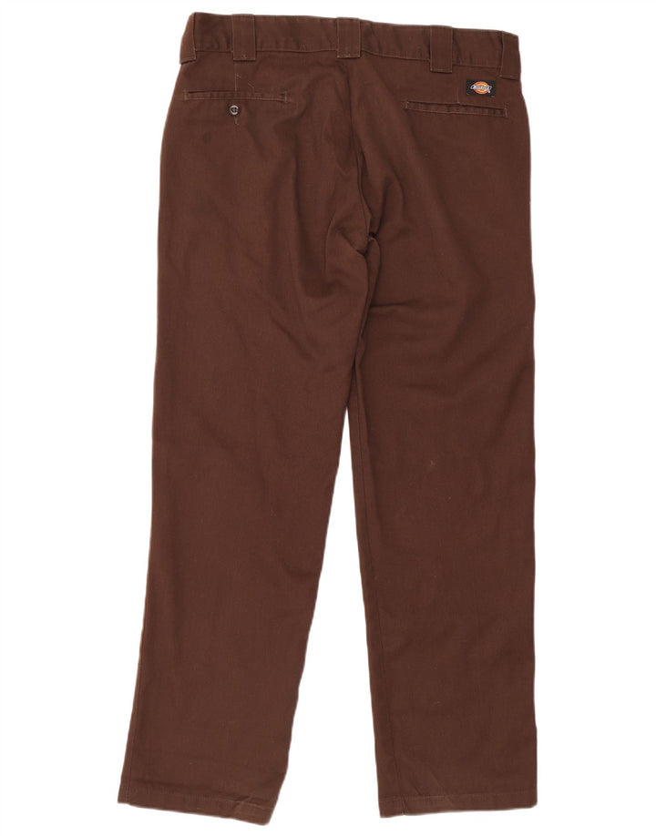 Мужские прямые брюки чинос Dickies W34 L32 коричневые из полиэстера