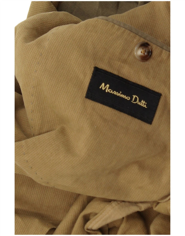 Мужской пиджак на двух пуговицах Massimo Dutti UK 36, маленький коричневый