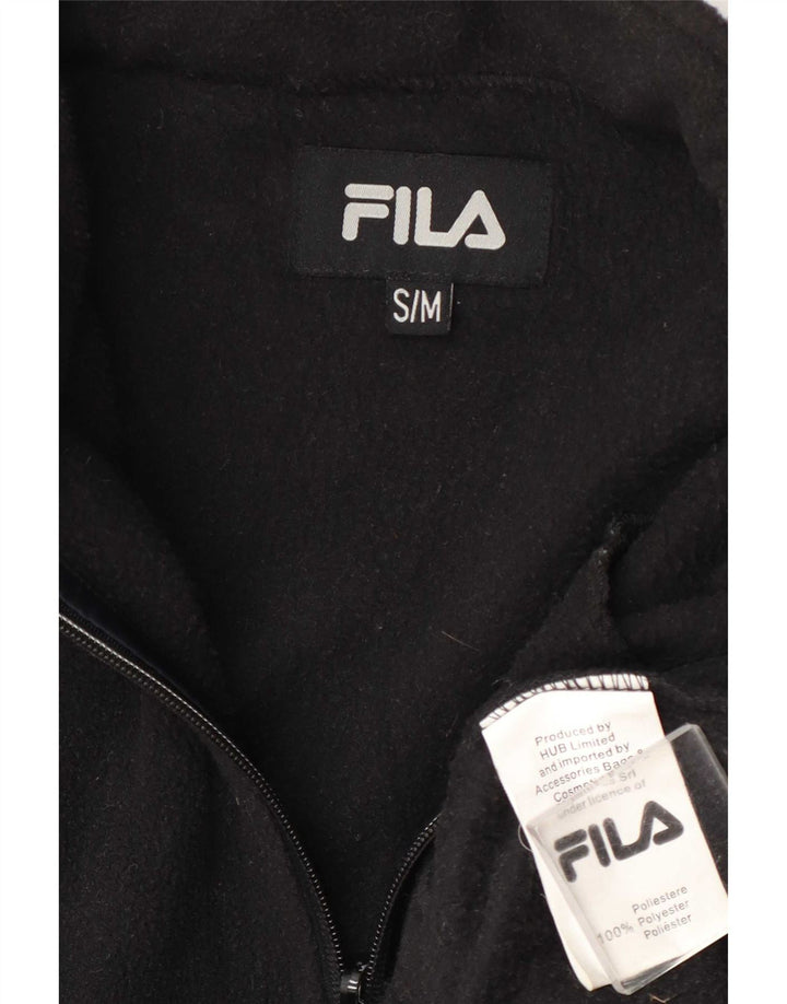 Мужская флисовая куртка Fila Liner UK 36, маленькая, черная, полиэстер