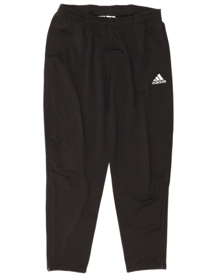 Мужские спортивные брюки Adidas, большие черные из полиэстера