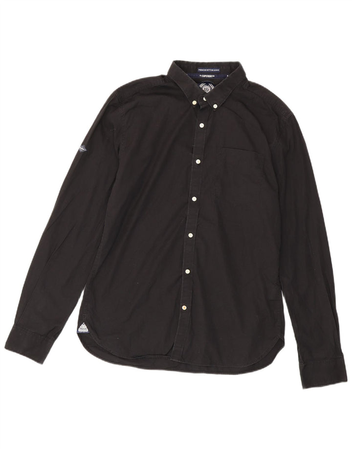 Мужская рубашка Superdry XL, черный хлопок