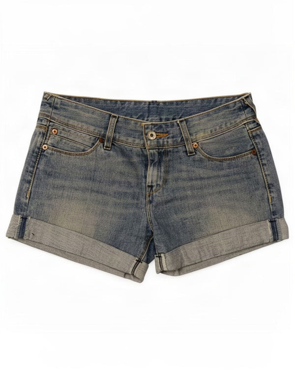 Женские джинсовые шорты Levi's, маленькие W27, синие, хлопок