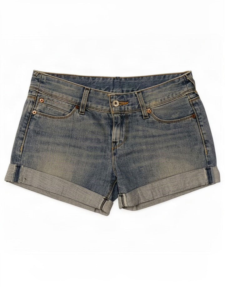 Женские джинсовые шорты Levi's, маленькие W27, синие, хлопок